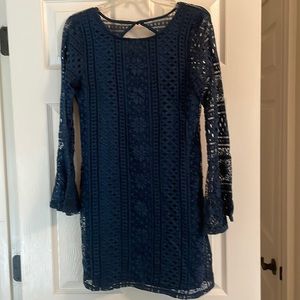 Navy Lace Dress